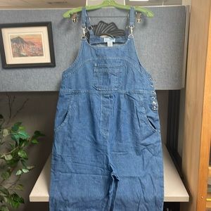 Vintage maternity denim overalls/jumper